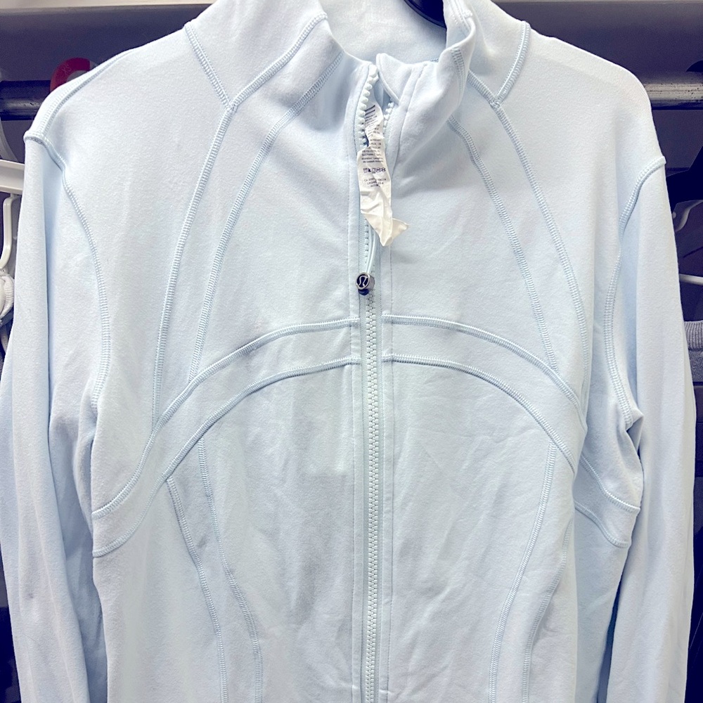 Light blue Lululemon Define Jacket